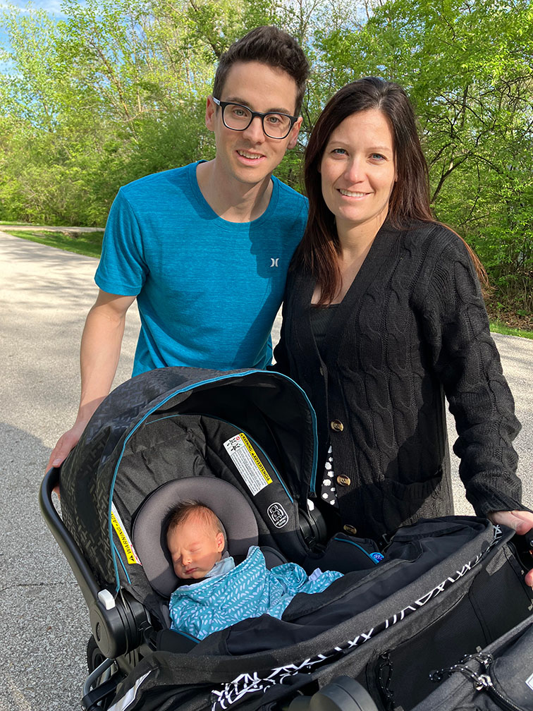 Dr Austin with his family